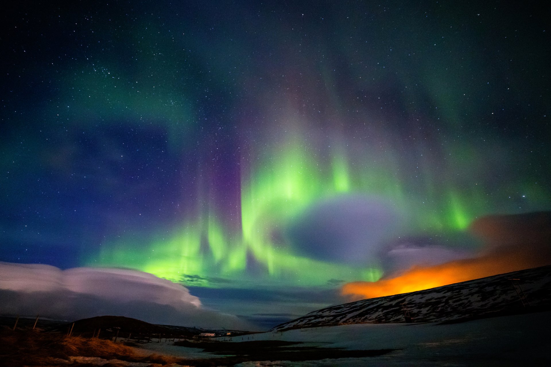 cielo stelle notte splendore nord montagne