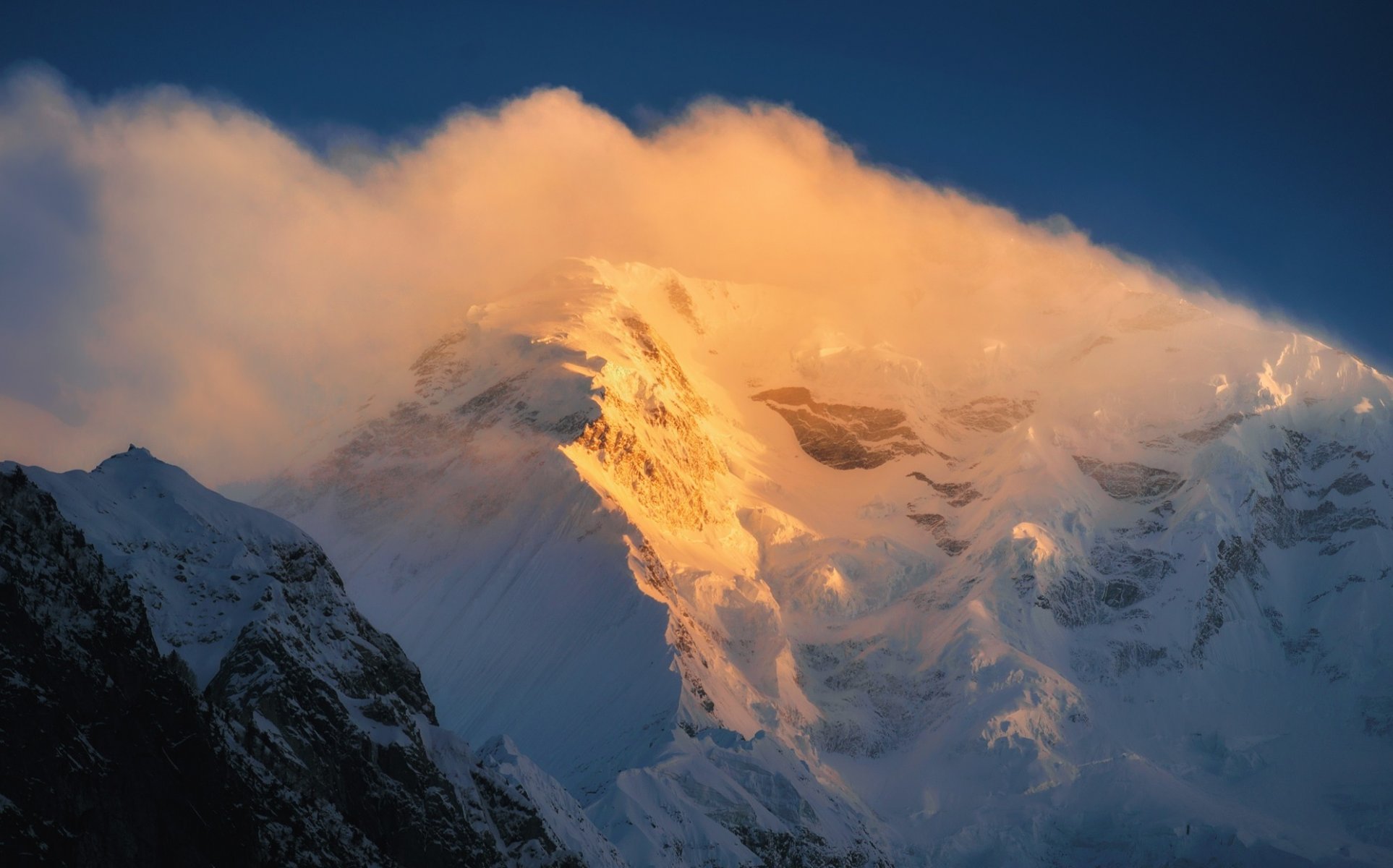 berg gipfel schnee natur