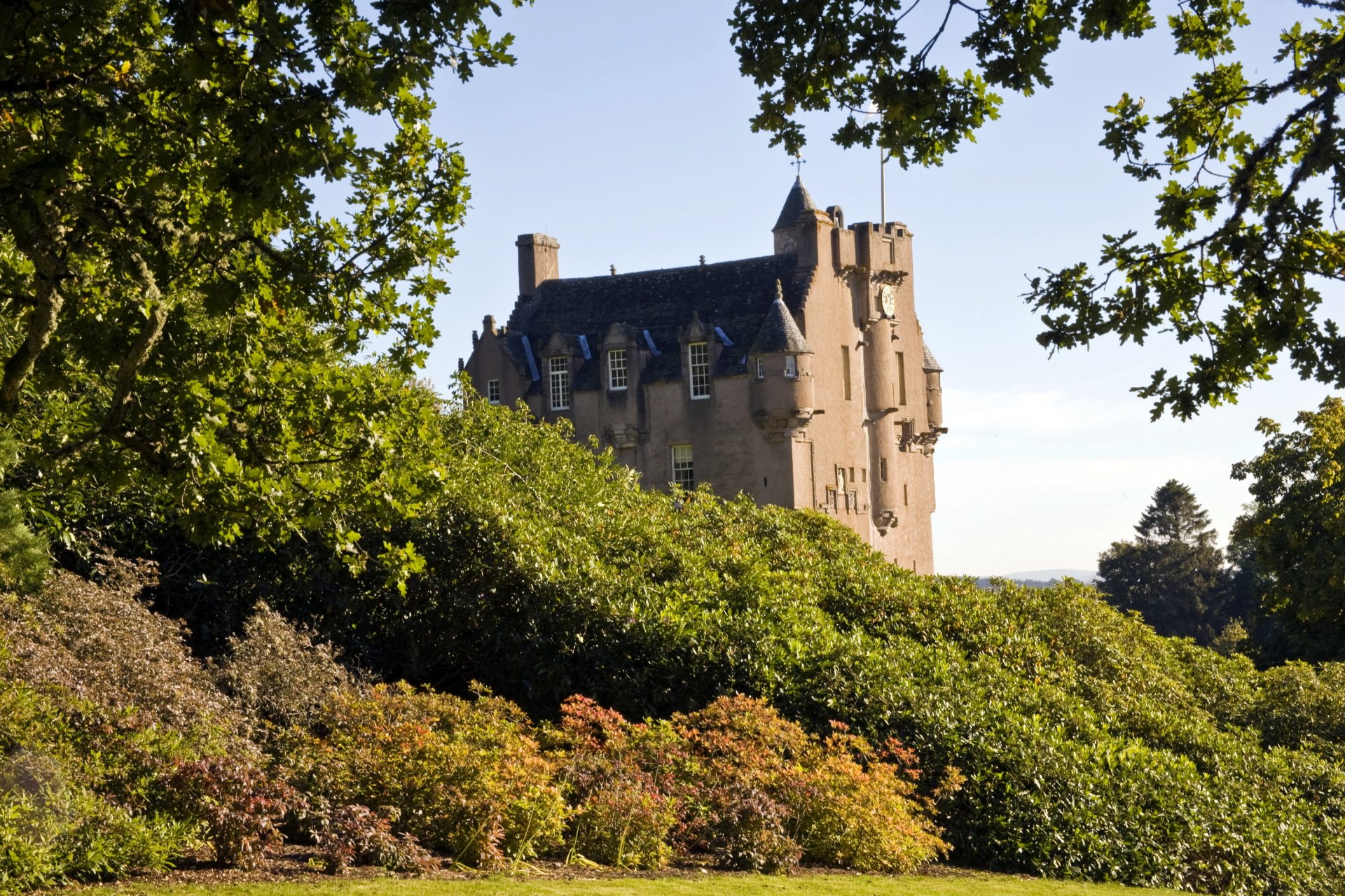 ecosse château crathies château buissons arbres