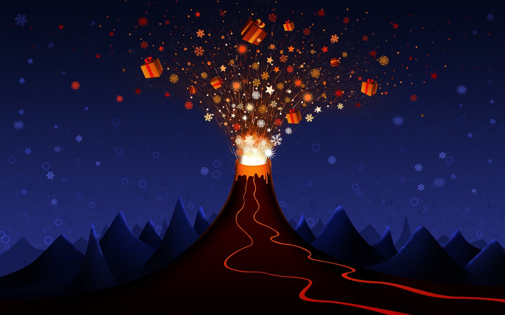 volcano gifts explosion