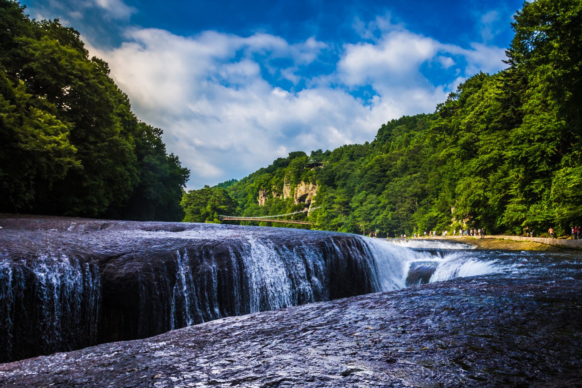 fukiware falls río katashina gunma japón cascada fukiware río katashina cascada río bosque