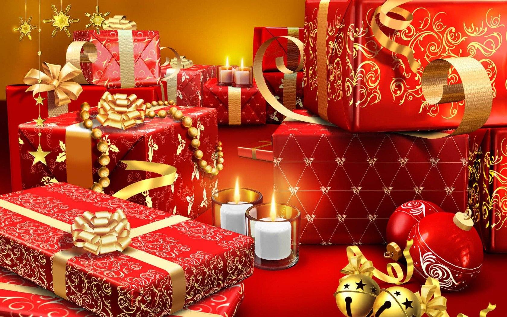 gifts bulbs candles holiday new year