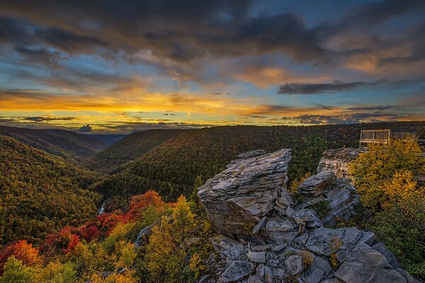 La beauté de la nature depuis le Belvédère