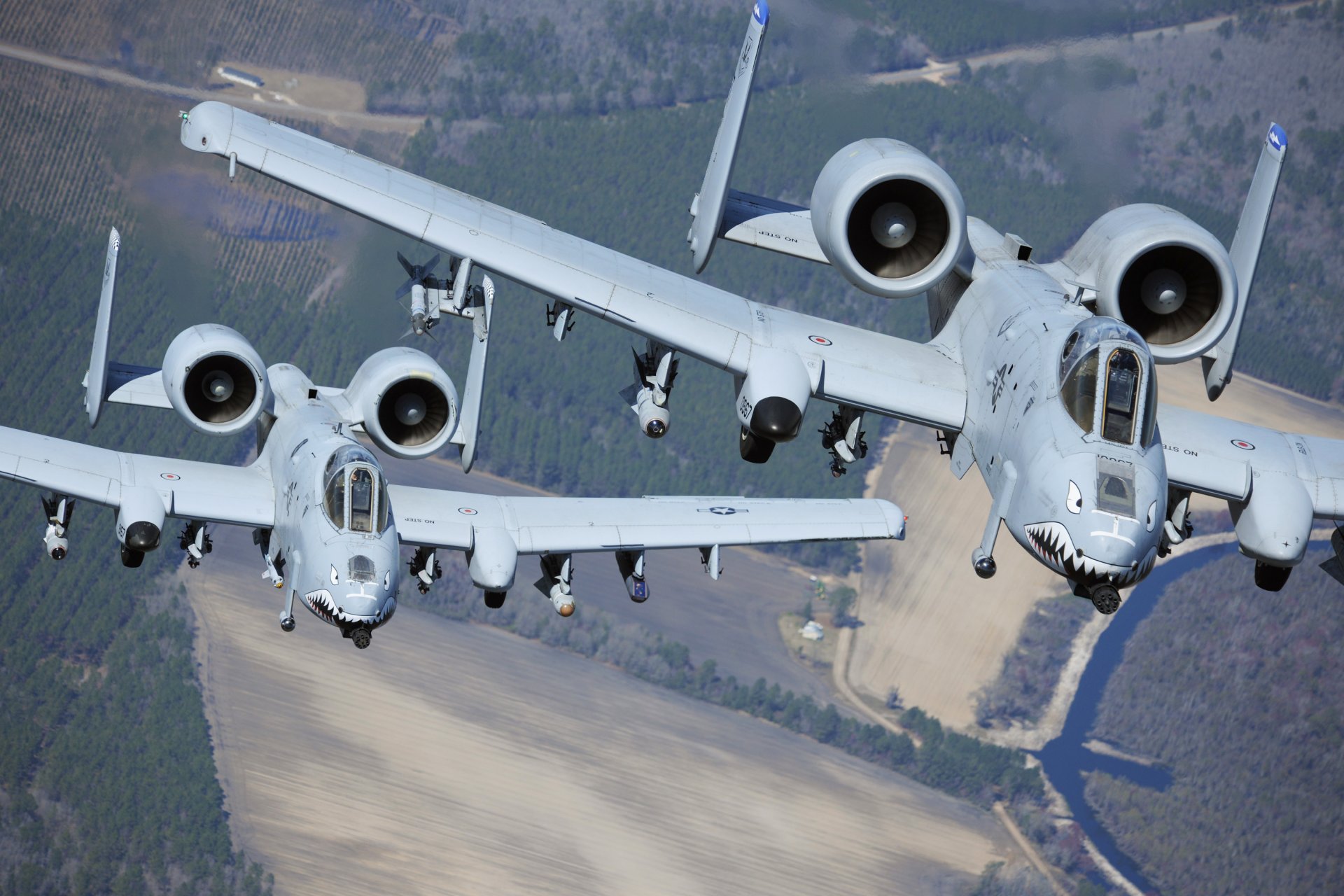 а-10 thunderbolt ii ввс сша штурмовик полет звено небо