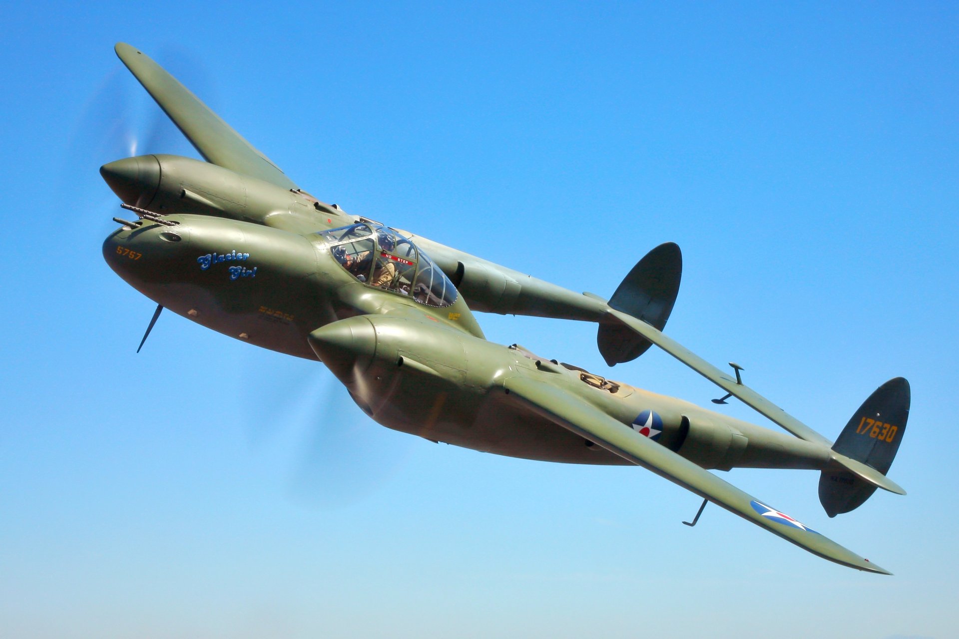 cielo avión lockheed p-38 lightning p-38 lightning americano caza pesado ww2