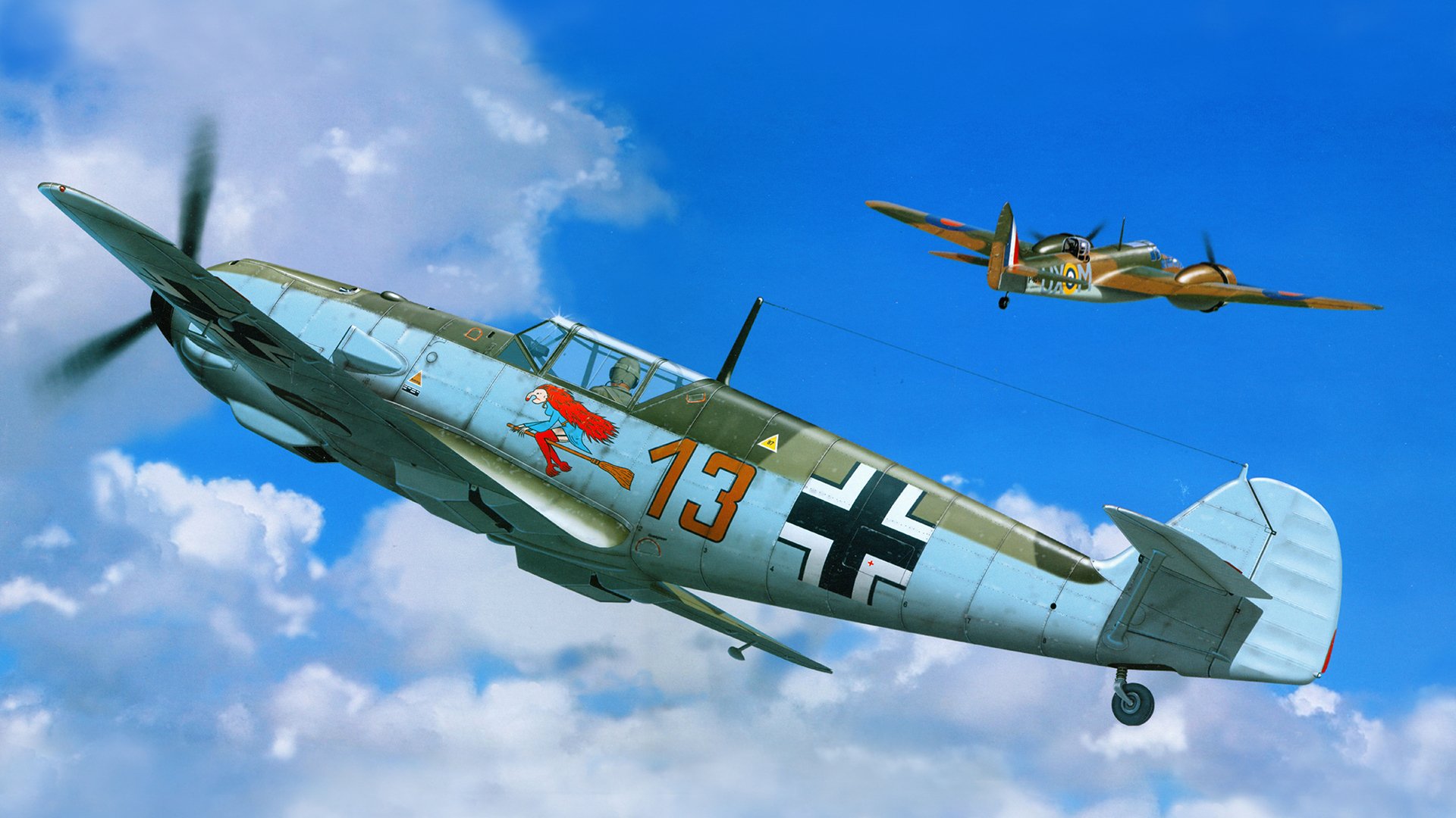 messerschmitt bf.109е эмиль истребители рисунок ме-109 мессер