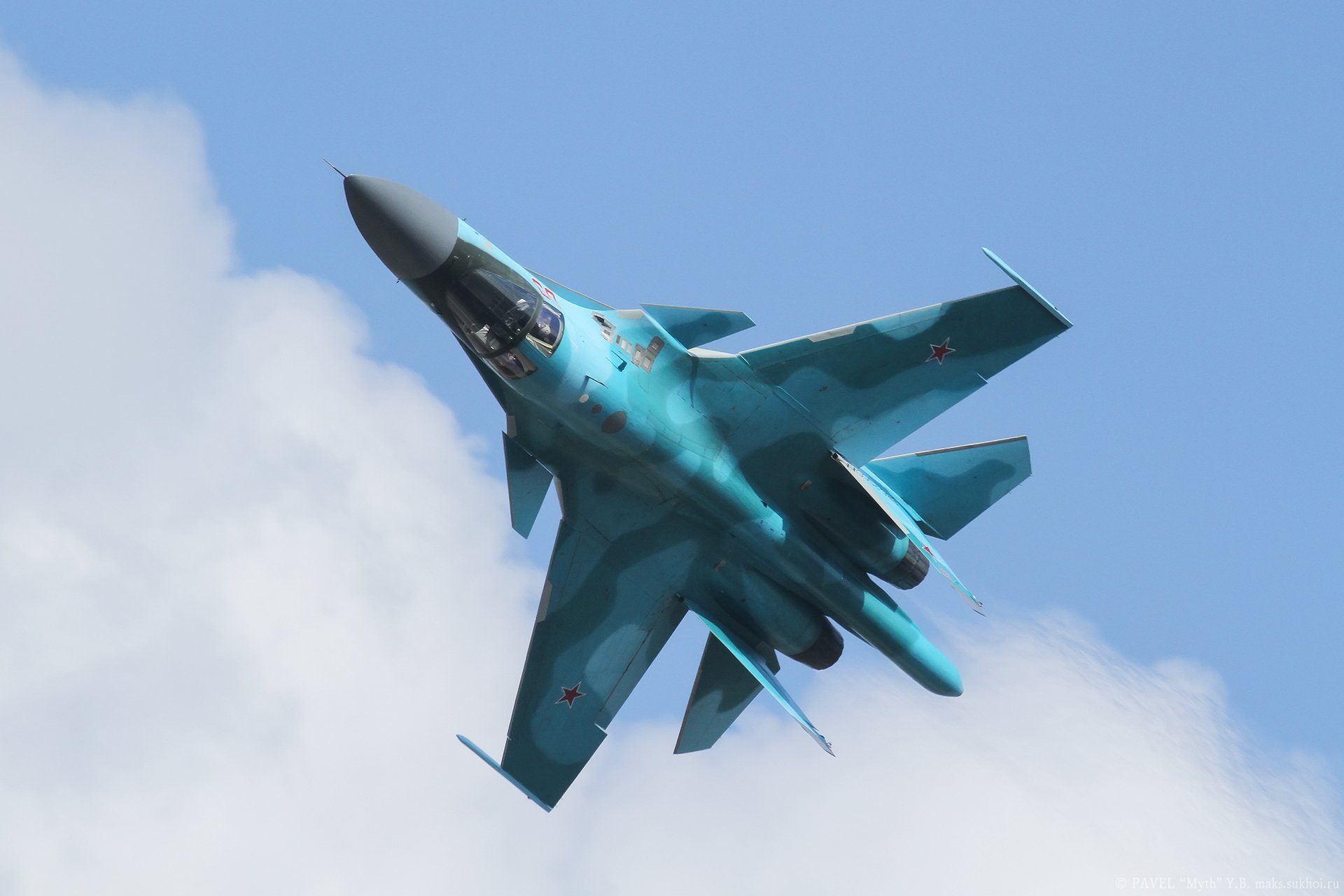 su-34 myśliwiec lot niebo