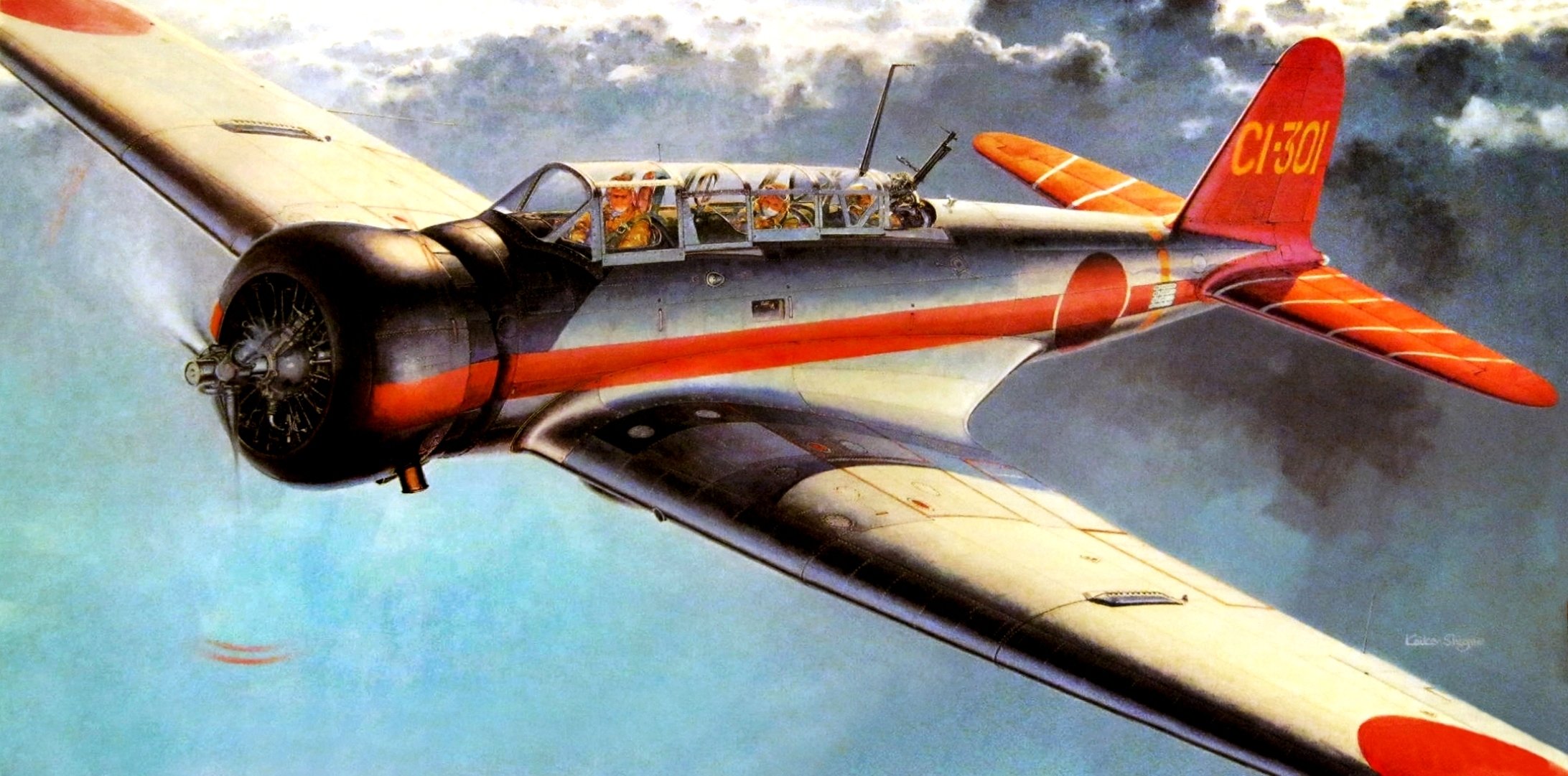 arte nakajima b5n tipo 97 giapponese bombardiere aerosilurante ww2 disegno