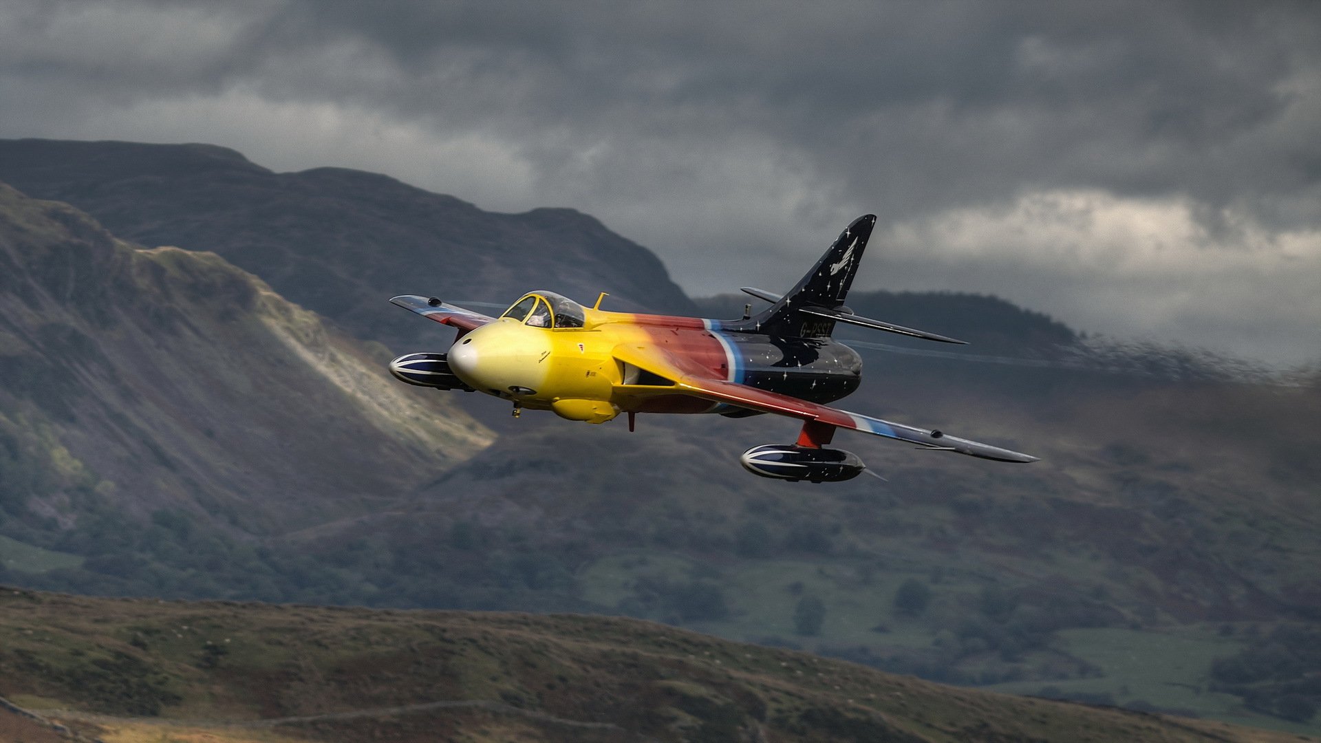 hawker hunter avión armas