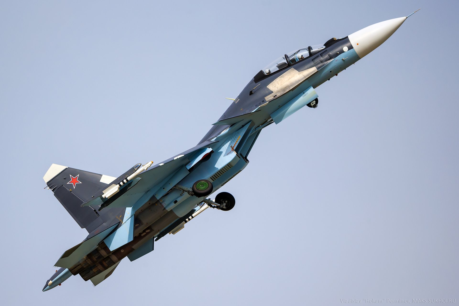 ciel avion su-30cm multifonctionnel super maniable polyvalent combattant armée de l air russe