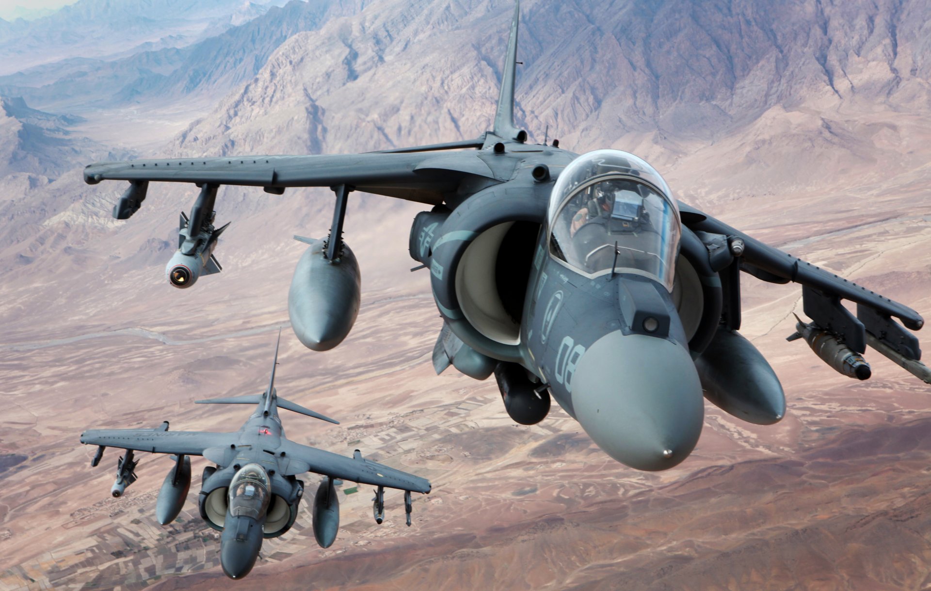 av-8b perros aviones de ataque aviones de combate vapor vuelo montañas