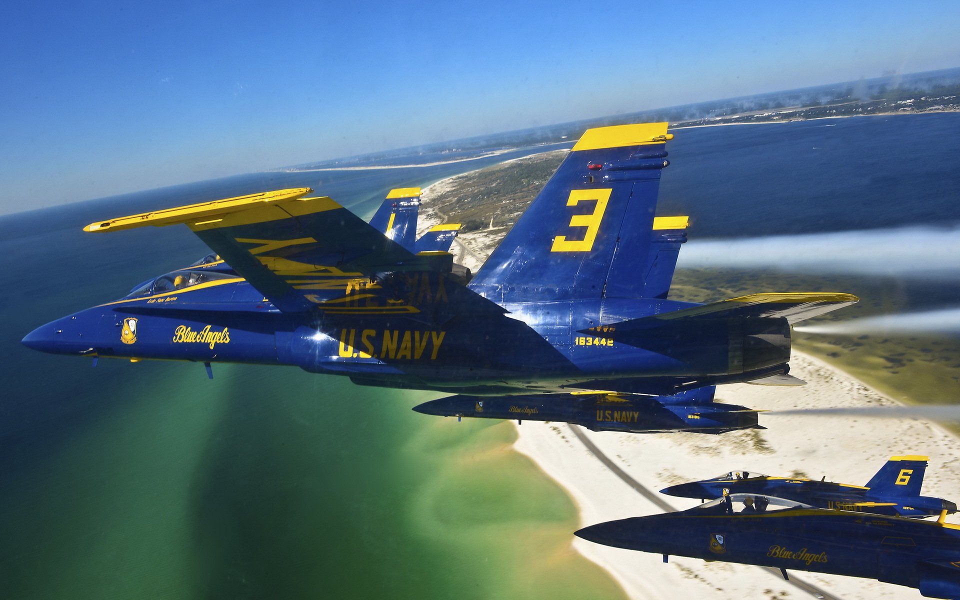 blue angels fly formation delta