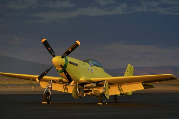 World War II Mustang P - 51 aircraft