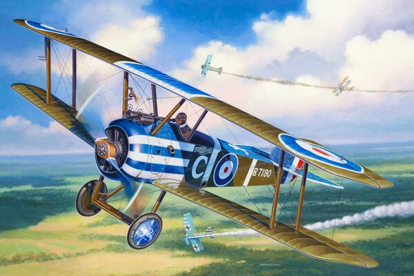 Avion de chasse monoplace britannique de la première guerre mondiale