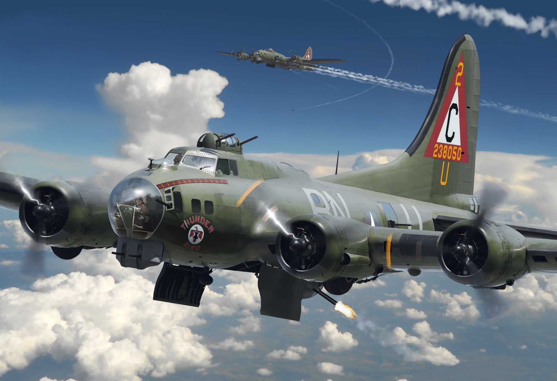 art avion boeing b-17 volant forteresse forteresse volante américain tout en métal bombardier équipage 10 personnes us air force ww2