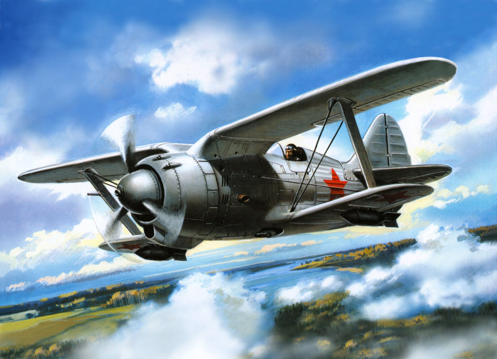 arte cielo i-190 sovietico combattente piano e mezzo disegni n. n. polikarpov disegno