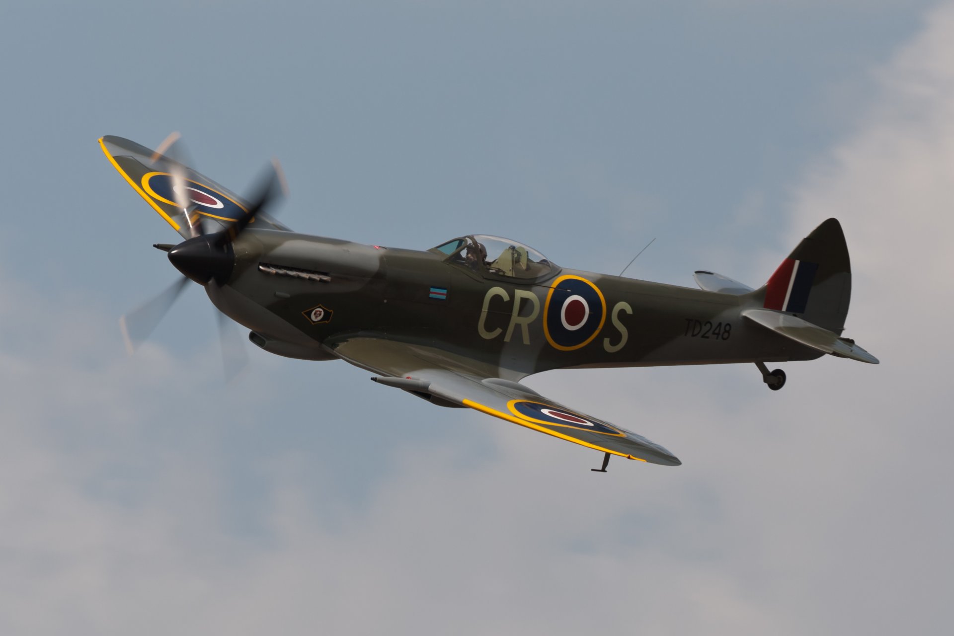 cielo aereo supermarine spitfire mk . xvie inglese combattente ww2