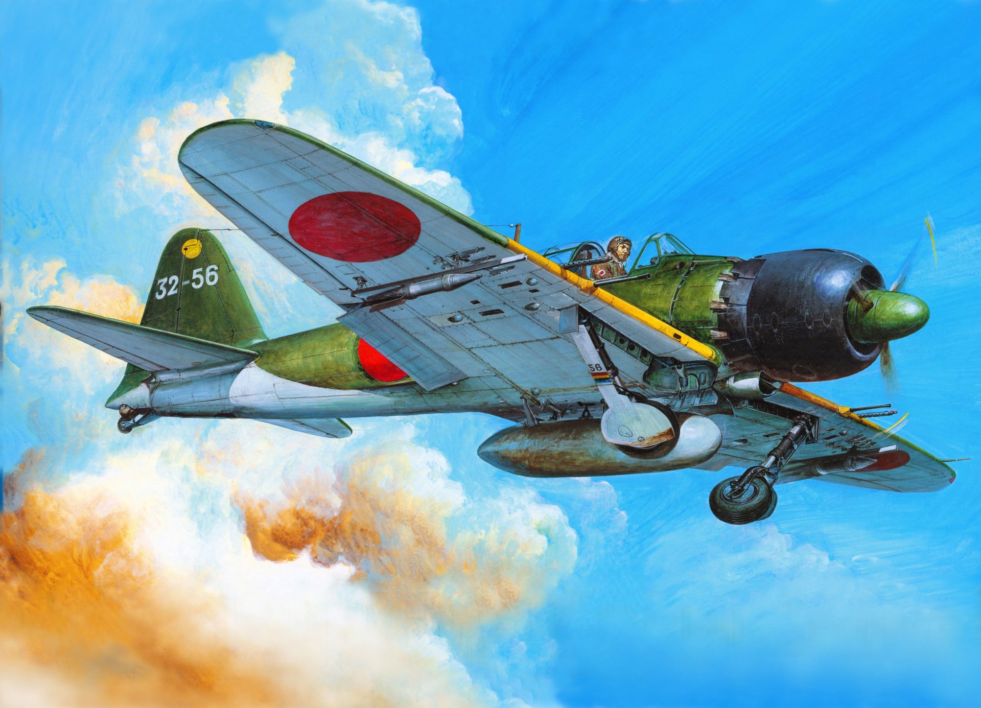 arte avión mitsubishi a6m5c zerosen japonés cubierta luchador tiempos segunda guerra mundial figura