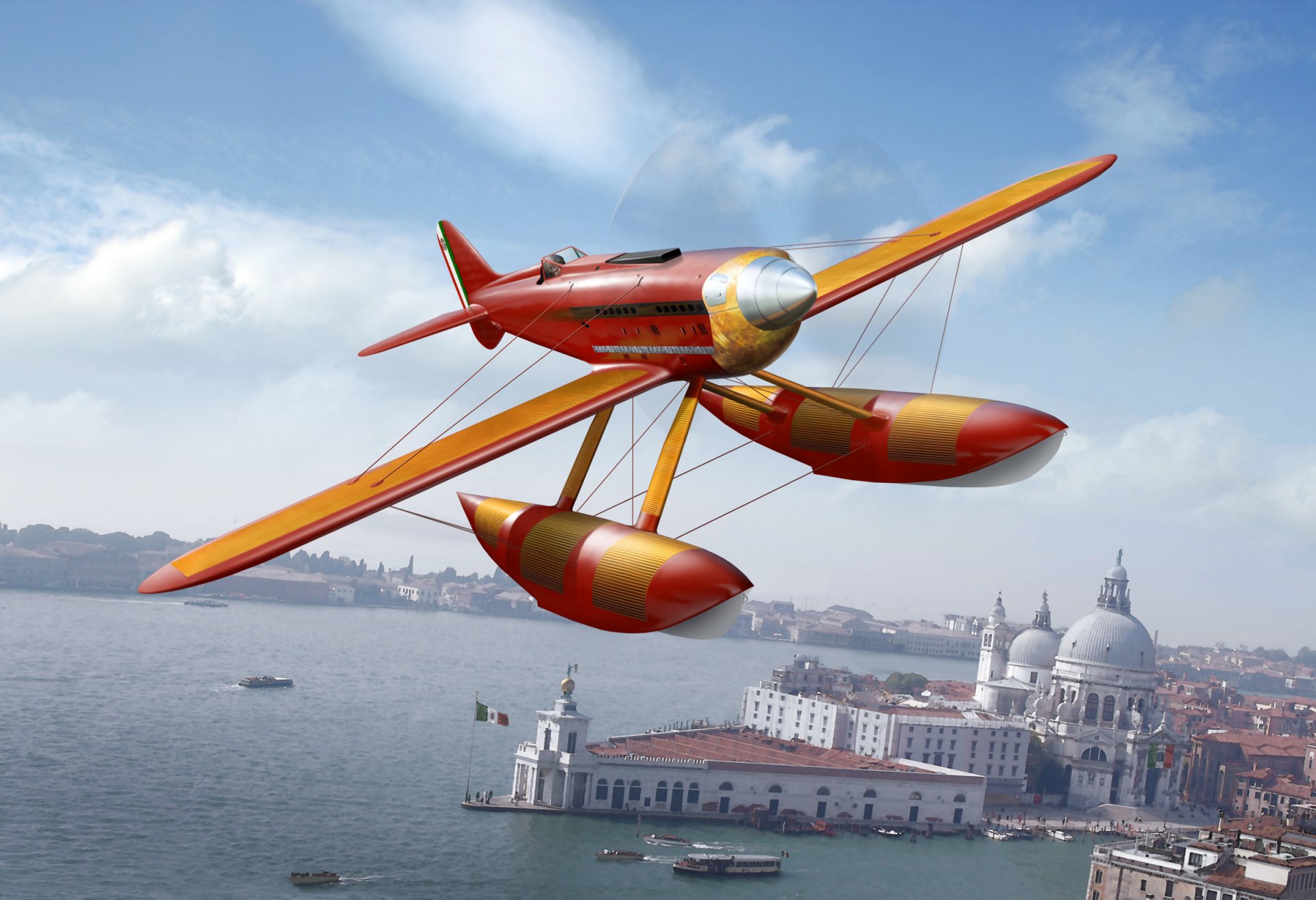 art plane seaplane to sky italy air force italy