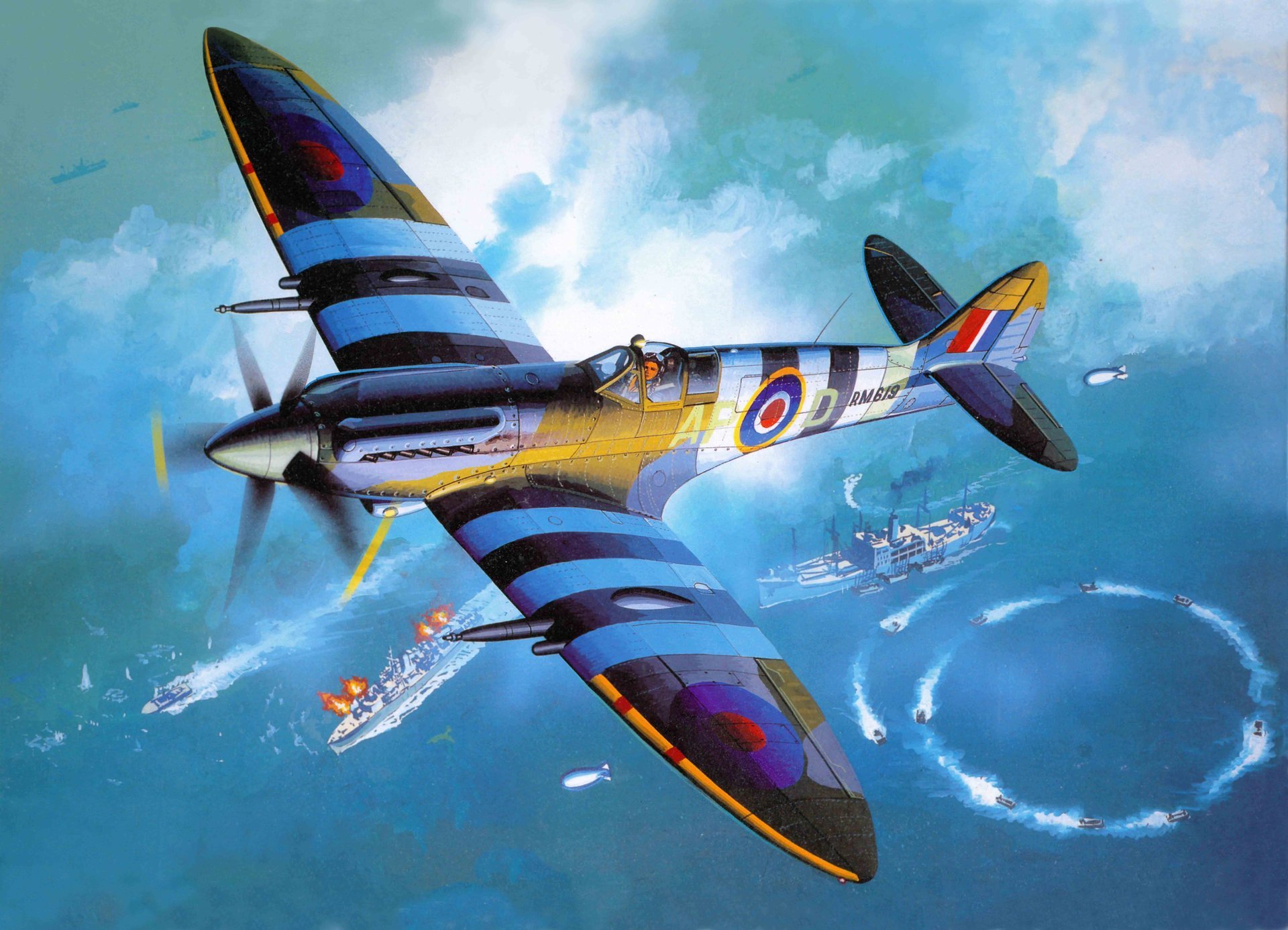 art aircraft supermarine spitfire combattente inglese le sue varie modifiche sono state utilizzate come caccia intercettore bombardiere ad alta quota e aereo da ricognizione progettato da reginald mitchel air force