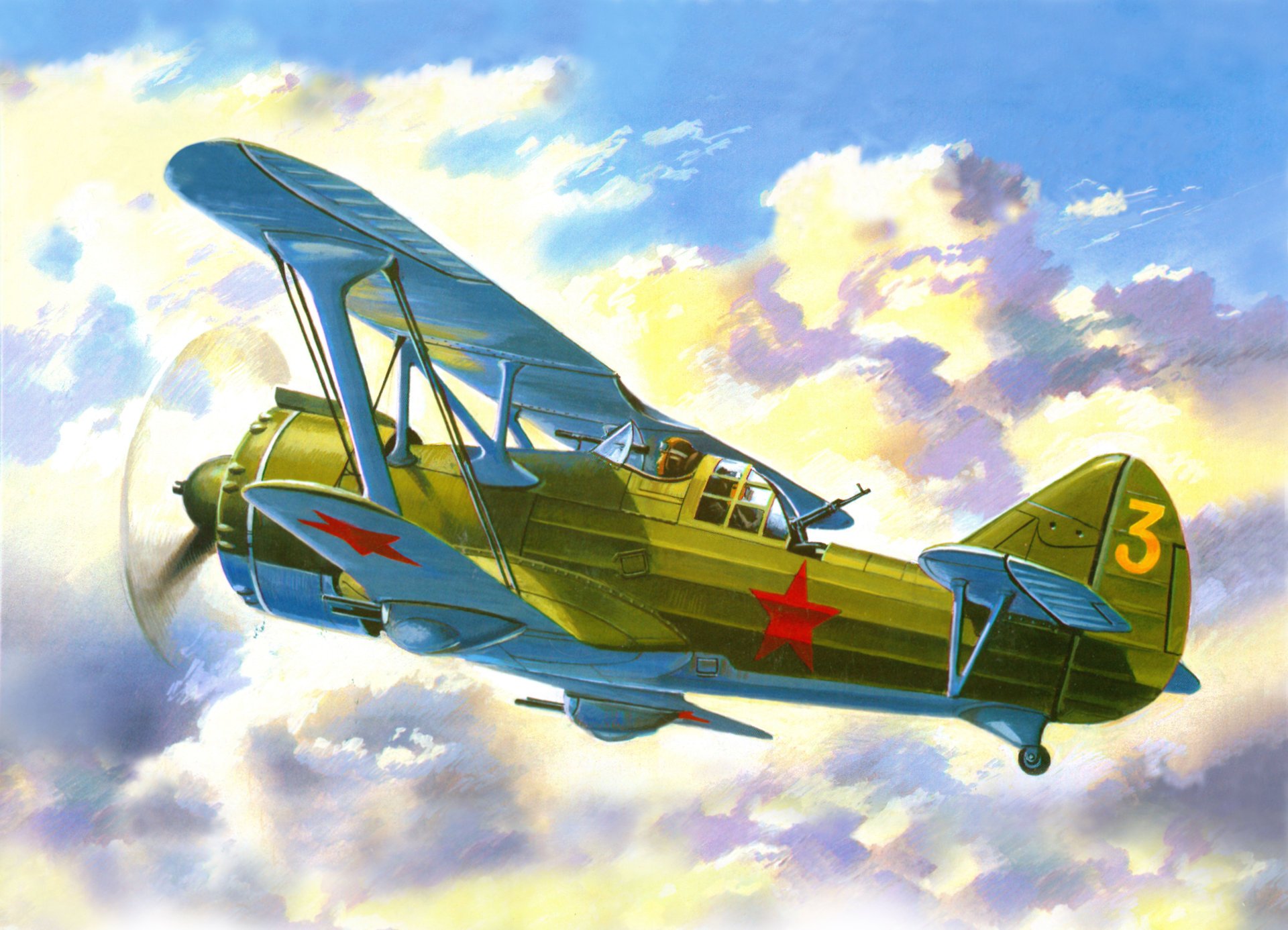 picture sky clouds d-6sh soviet double attack biplane to retractable highway