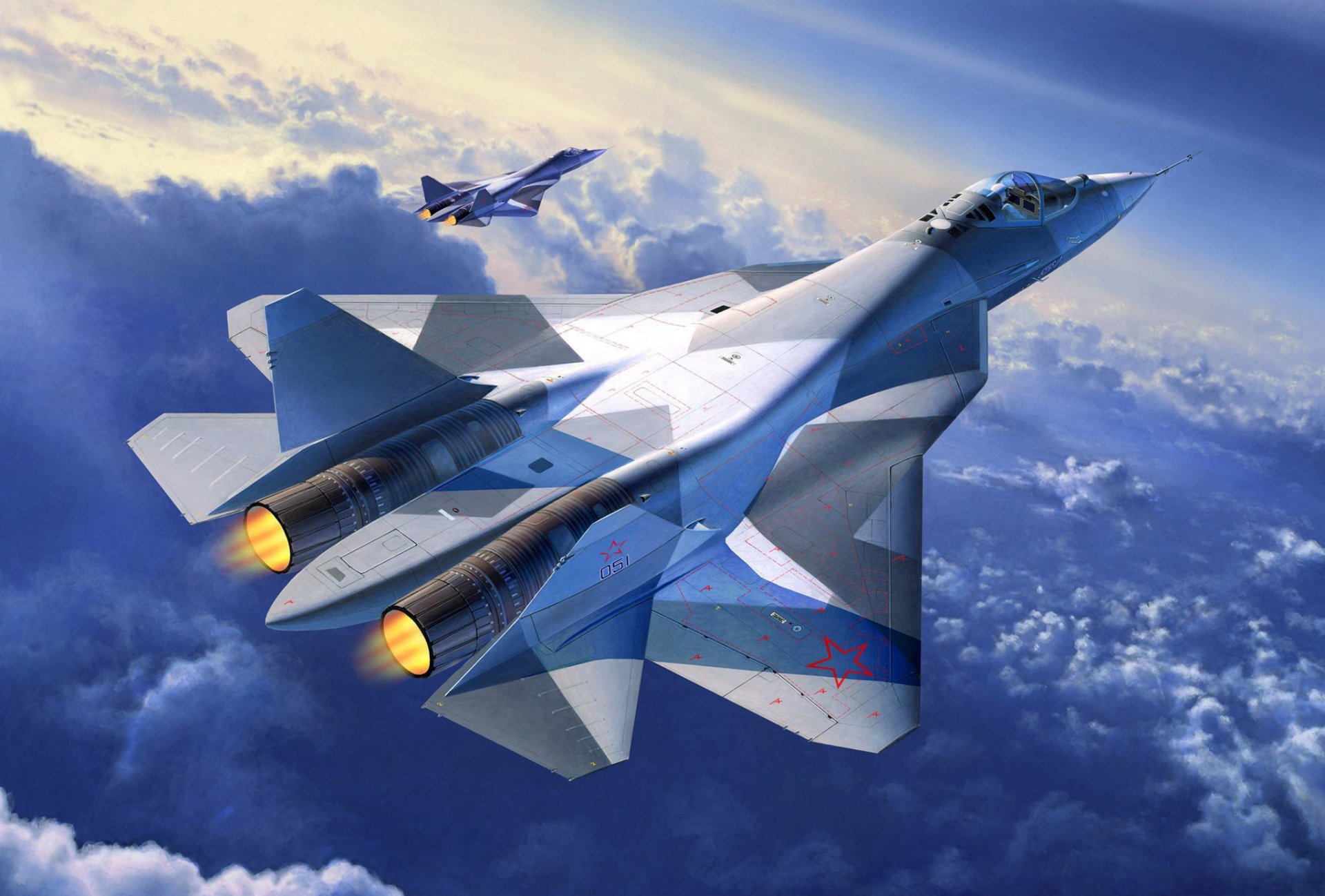 art aircraft perspective aviation complex frontline aviation pak fa t-50 russian multi-purpose fighter fifth generation developed by division uac okb sukhoi is being developed for replacement su-27 air force russia