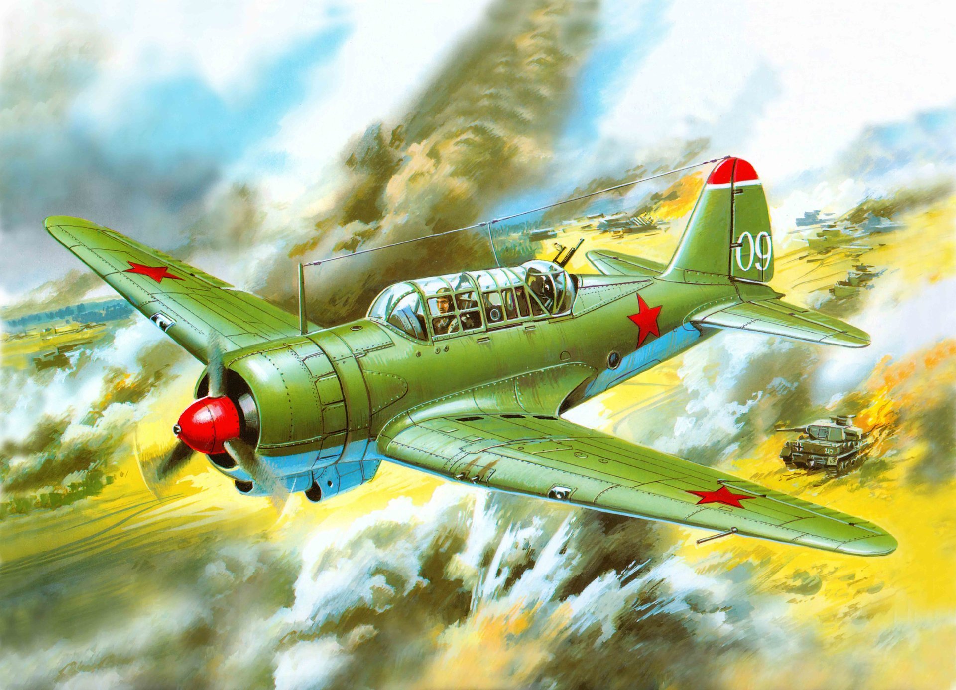 art plane su-2 soviet short-range scout and lightweight bomber construction sukhoi air force soviet union bob ww2