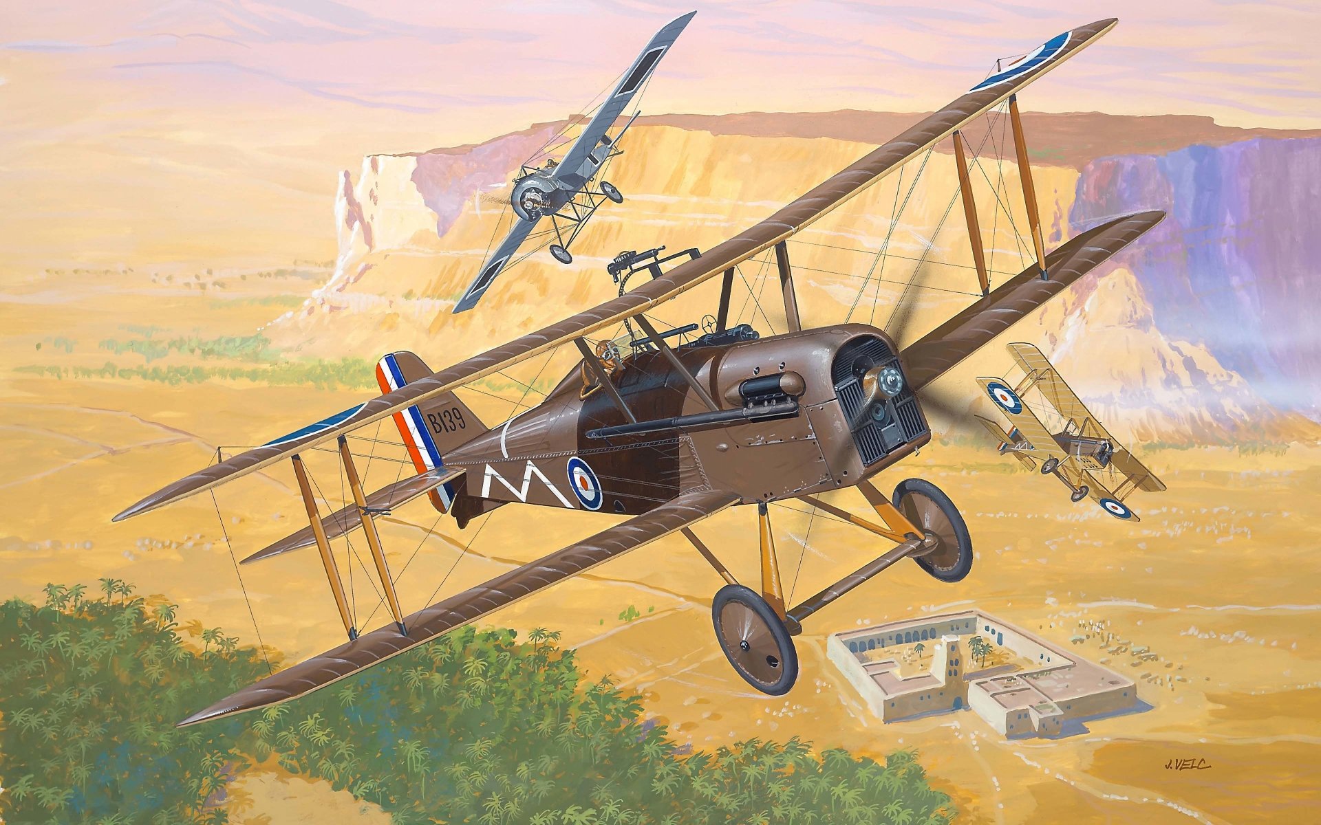 art plane royal aircraft factory s.e.5a single fighter biplane one from best english fighters first world war air force great britain wwi