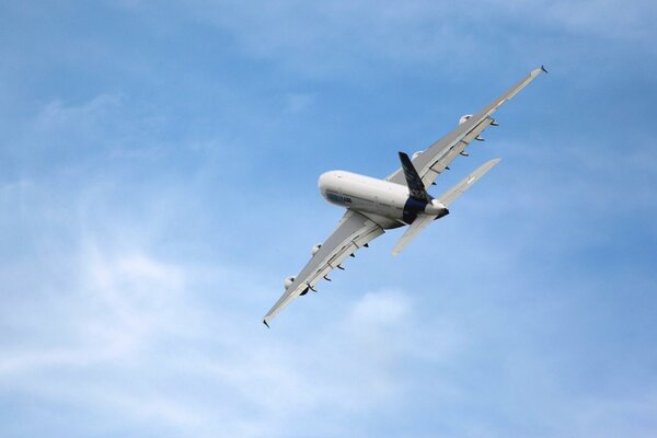 Airbus passager vole dans le ciel