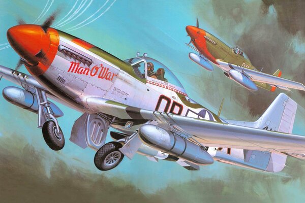 Avion de chasse monoplace américain p -51