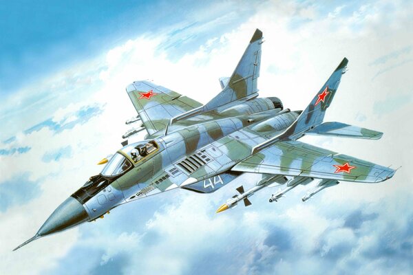 Art radziecki samolot myśliwski MiG-29