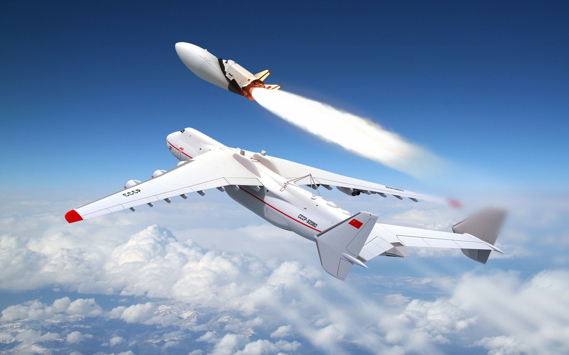 urss antonov an-225 trasferimento buran aereo antonov an-225 buran cielo nuvole