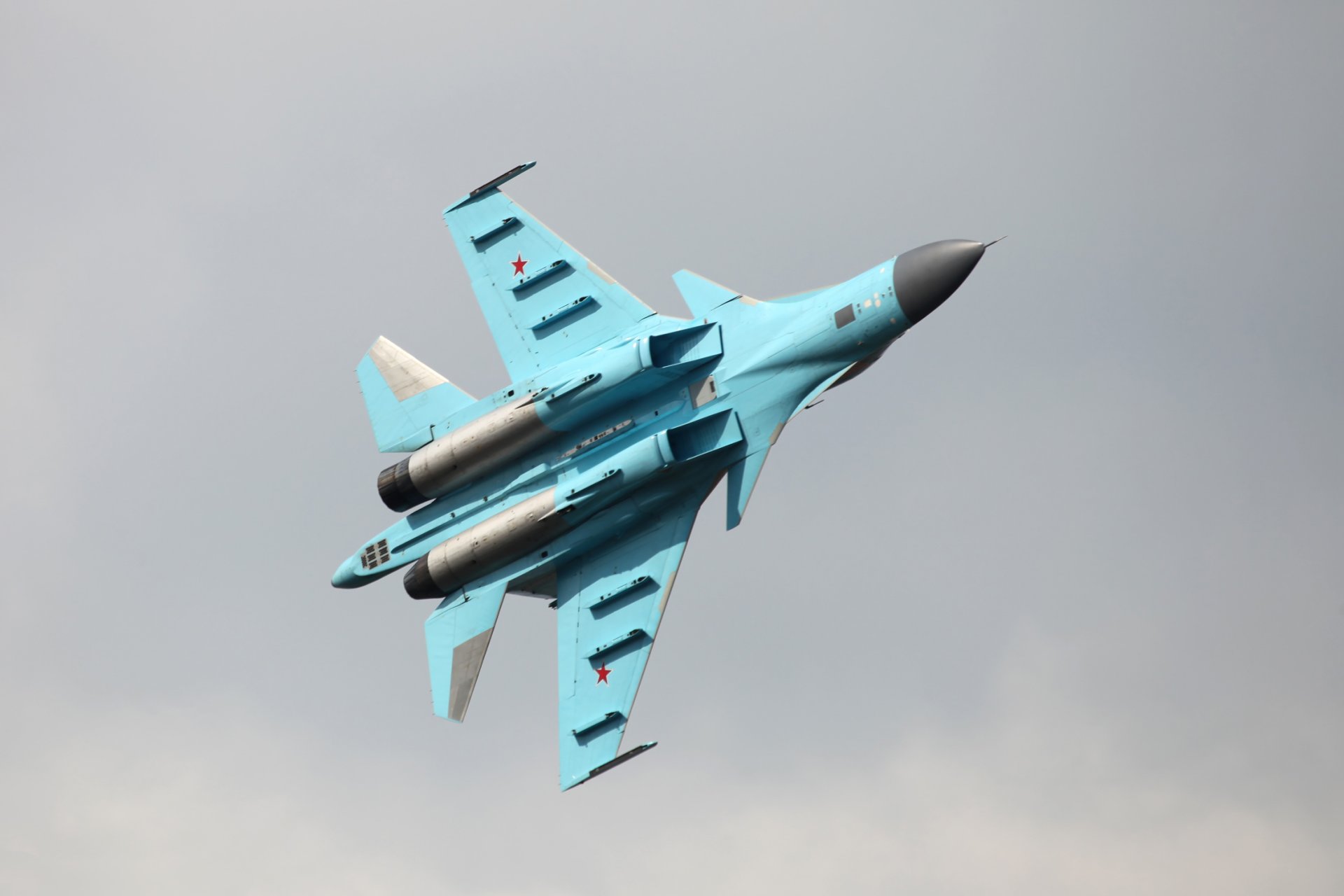 su-34 beschützer frontbomber russische luftwaffe ansicht von unten