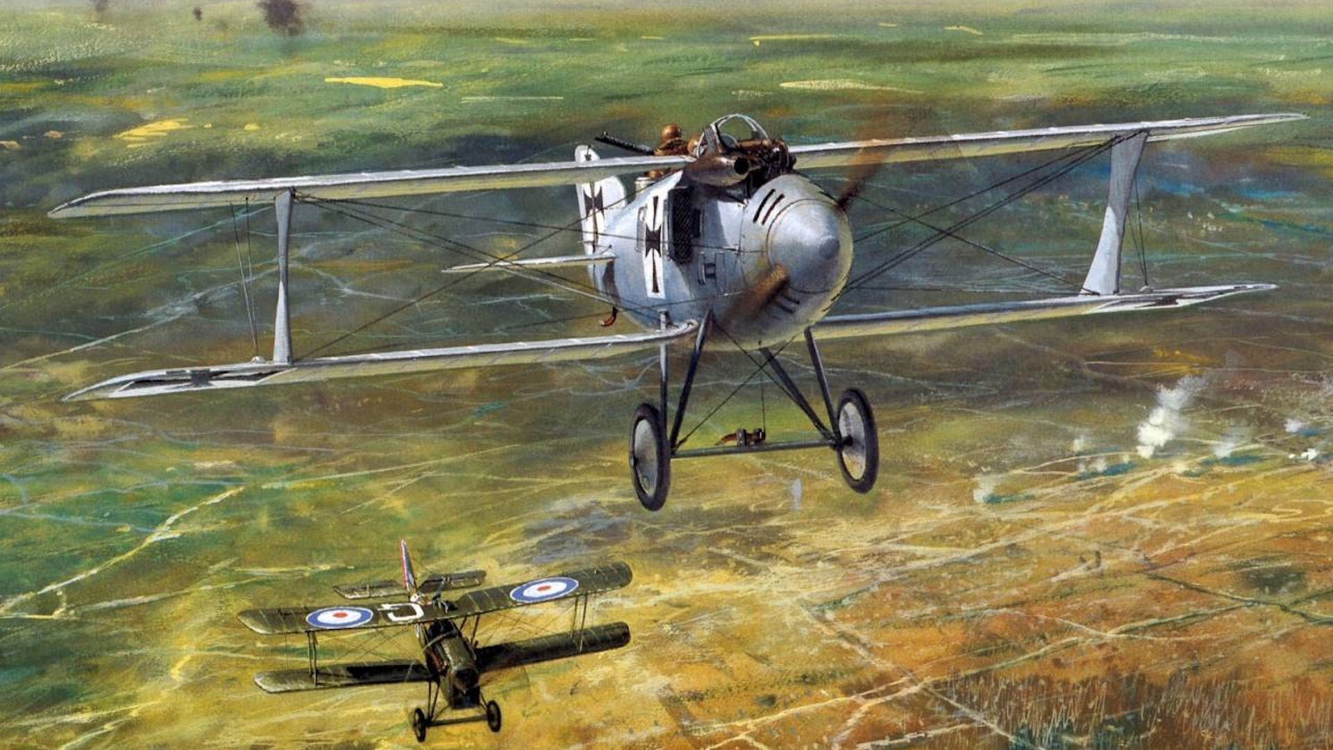 spazzatura caccia combattimento aereo prima guerra mondiale tedeschi disegno royal aircraft factory s.e. 5-a