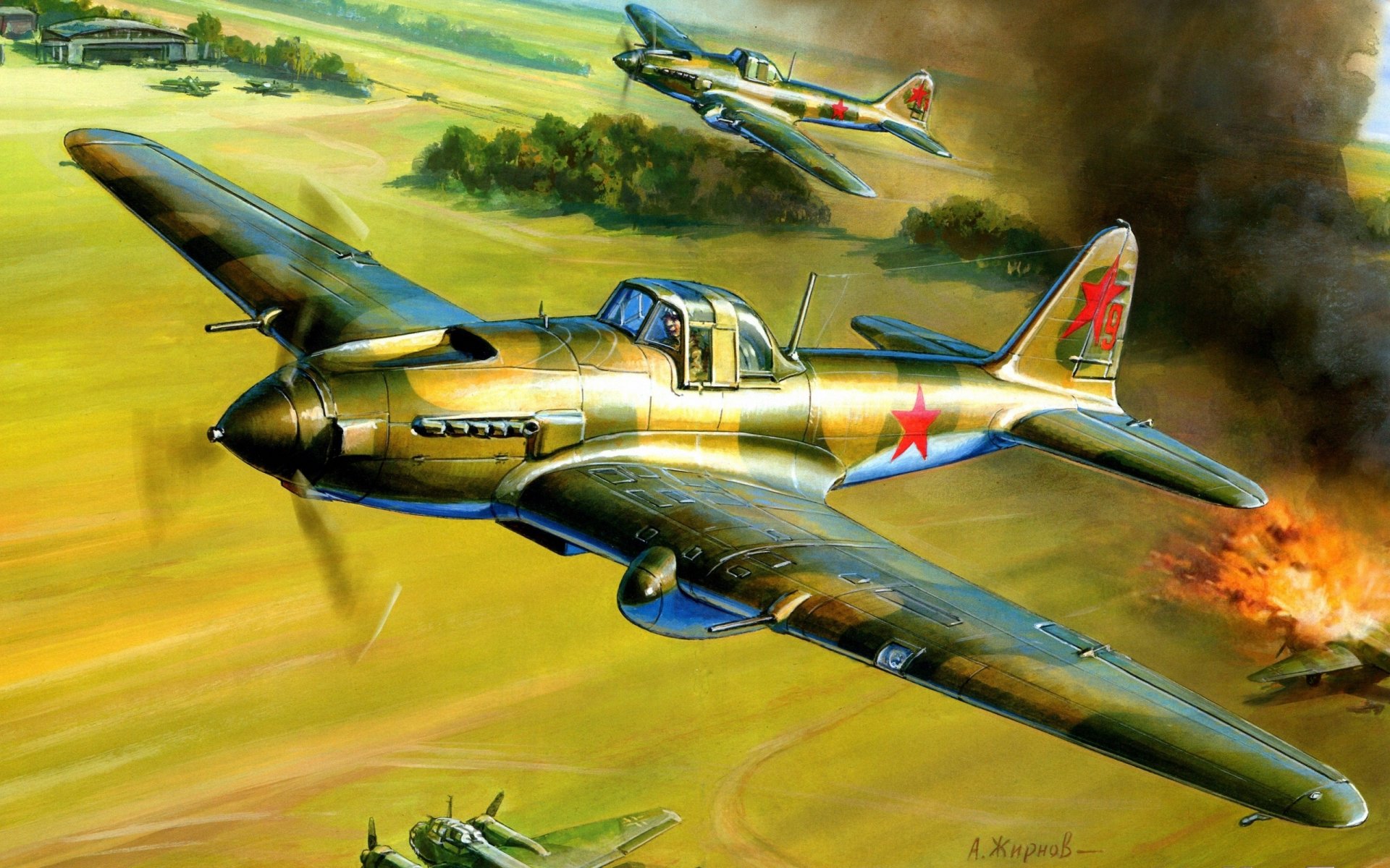 il-2 soviet attack plane the great patriotic war