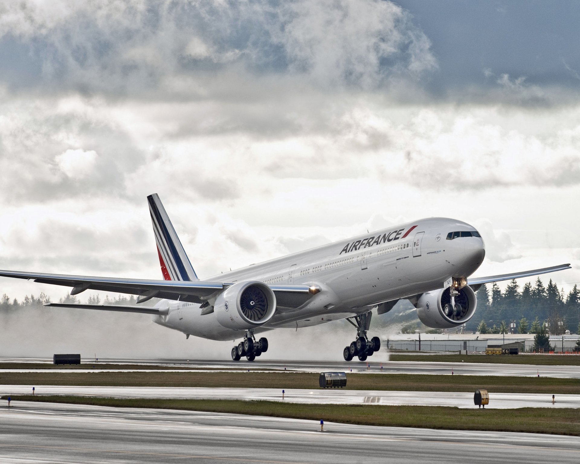 boeing air france avión nubes boeing 777