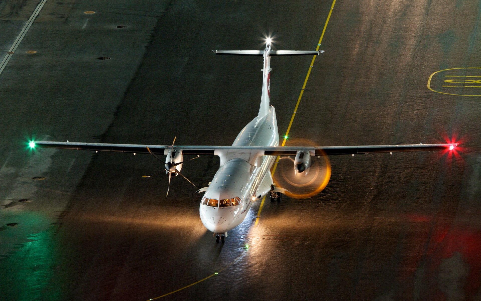 notte aereo aeroporto