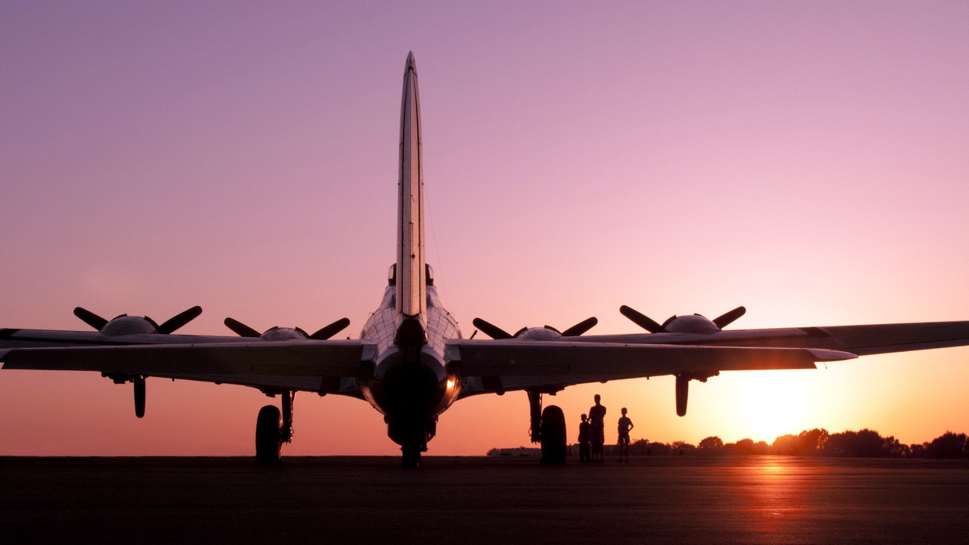 aereo aeroporto tramonto