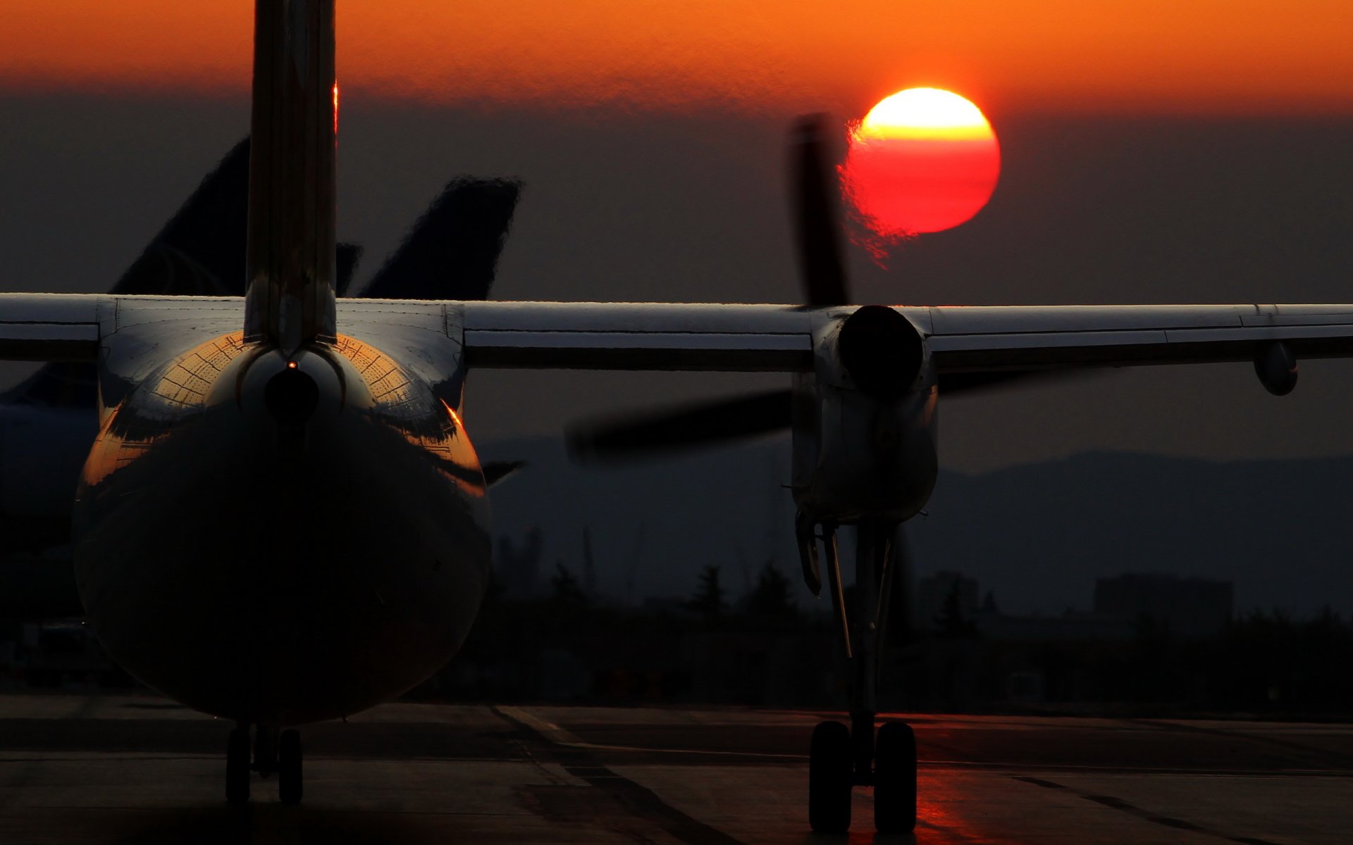 nacht flugzeug luftfahrt