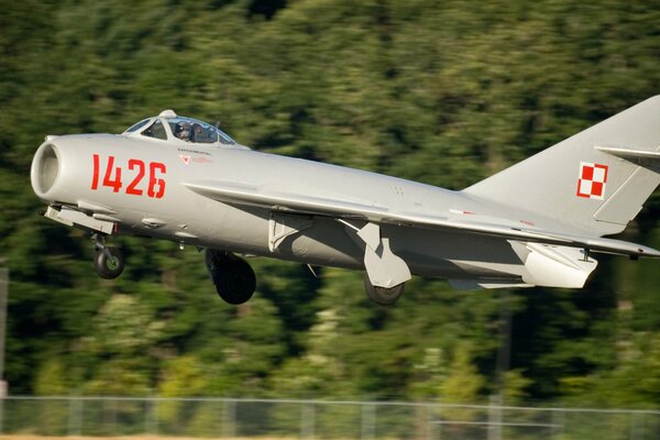 Sowjetischer mig-17-Kampfjet