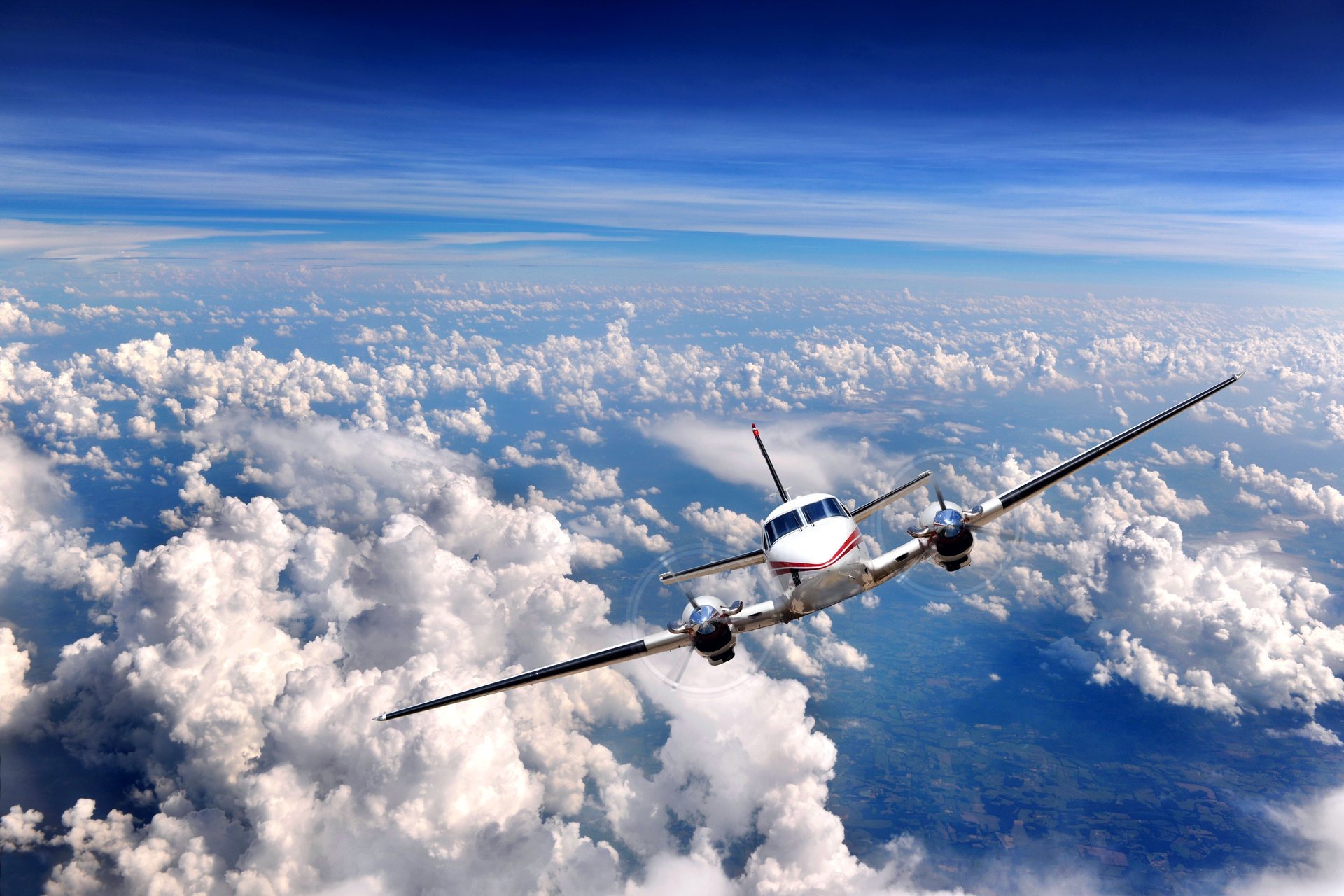 over clouds airplane clouds sky plane engine