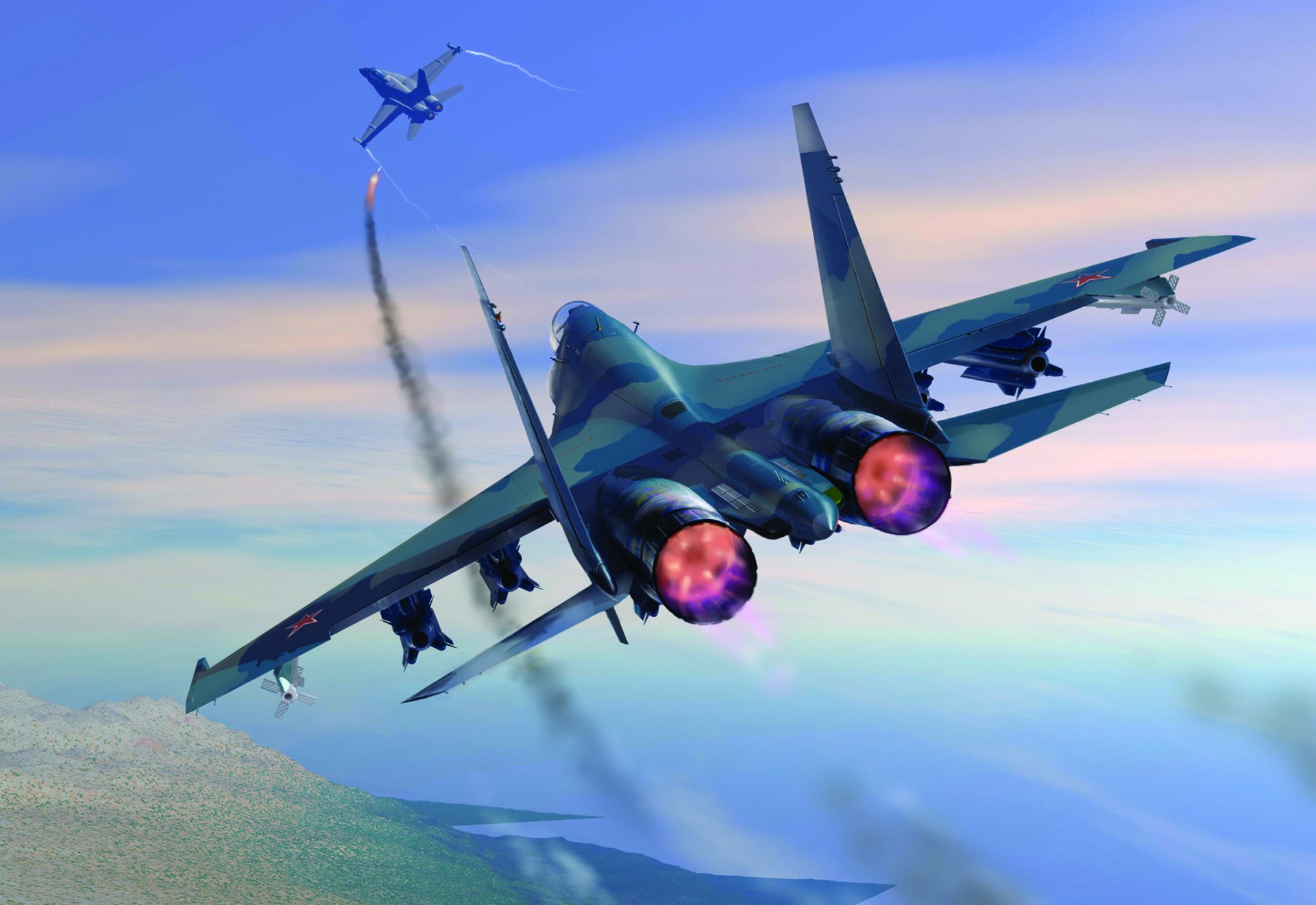 su-27 abattu f-18