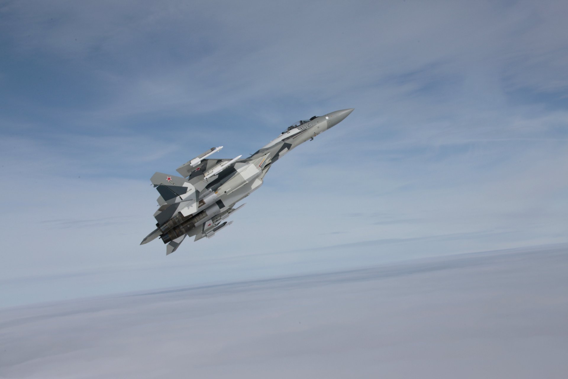 su-35s russe jet super-maniable polyvalent combattant génération force aérienne la russie avion aviation okb sukhoi ciel fond d écran