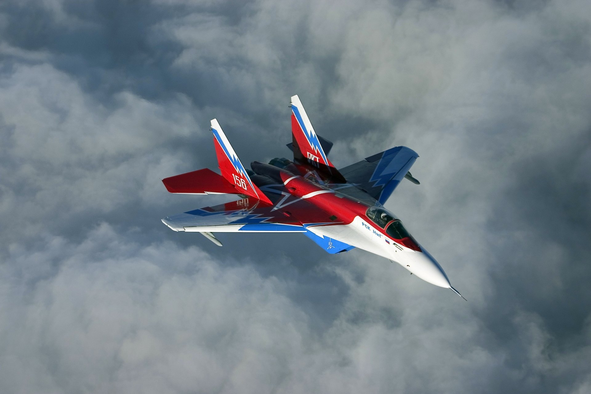 mig-29awt mehrzweck kämpfer vierte generation himmel wolken höhe flug