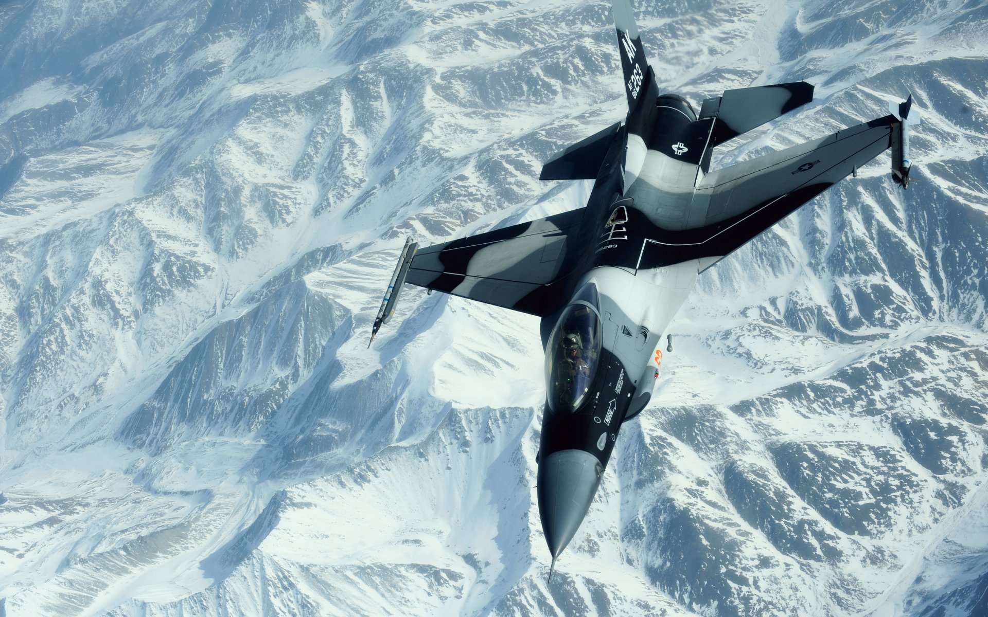 fighter flight colors background mountain