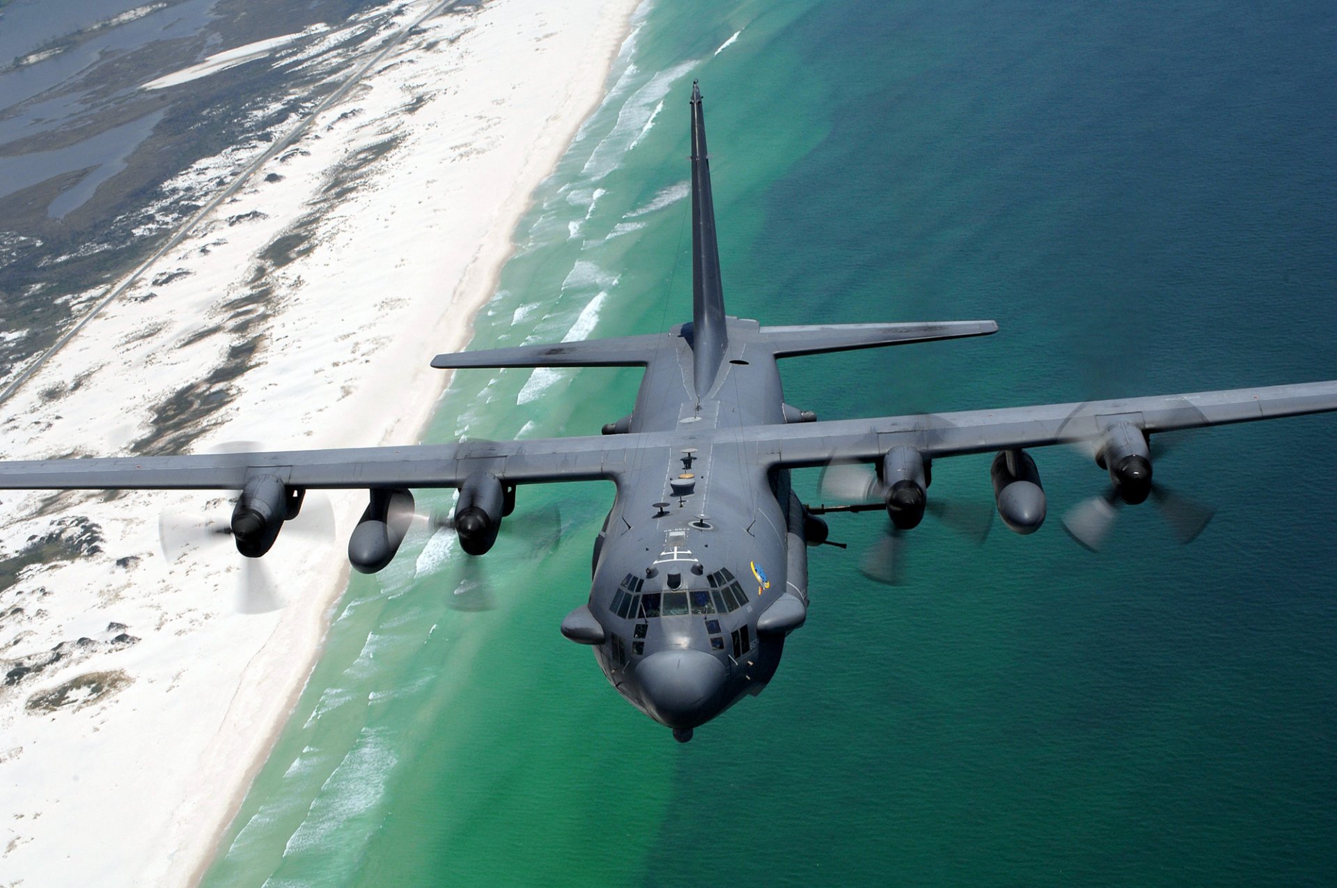 ac-130h blackbird avion vol côte nord-ouest de la floride