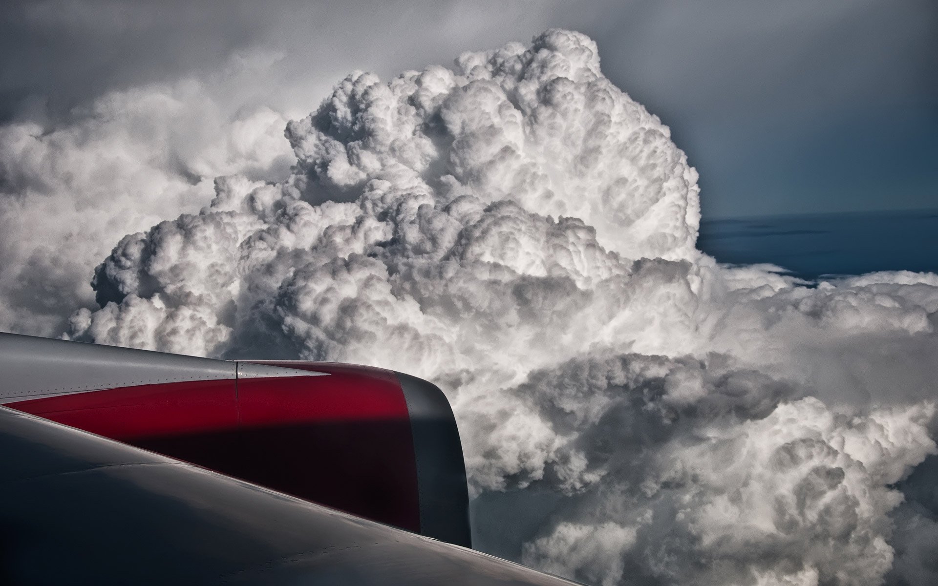 wolken turbine flügel flug