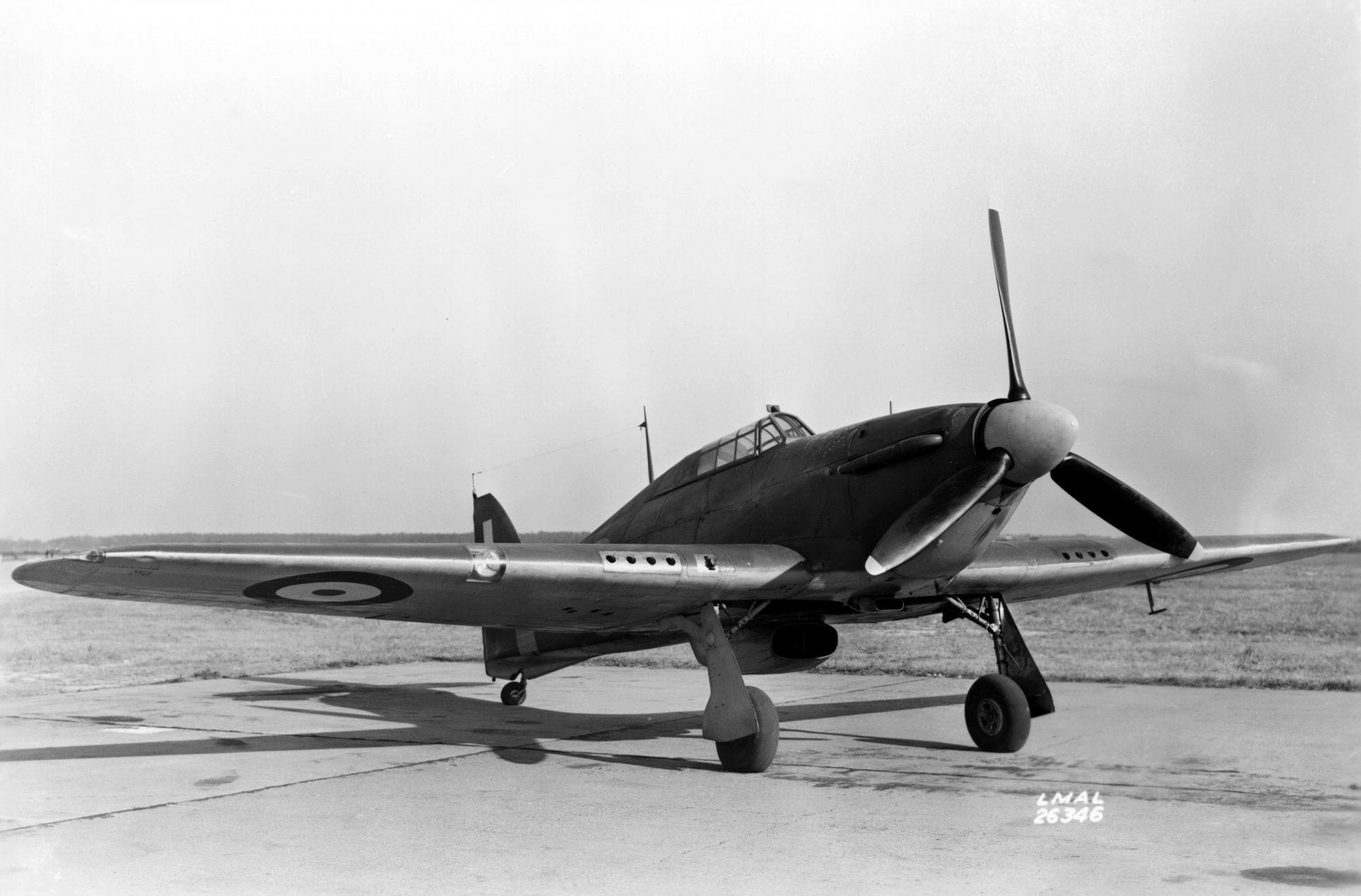 caza británico hawker hurricane huracán