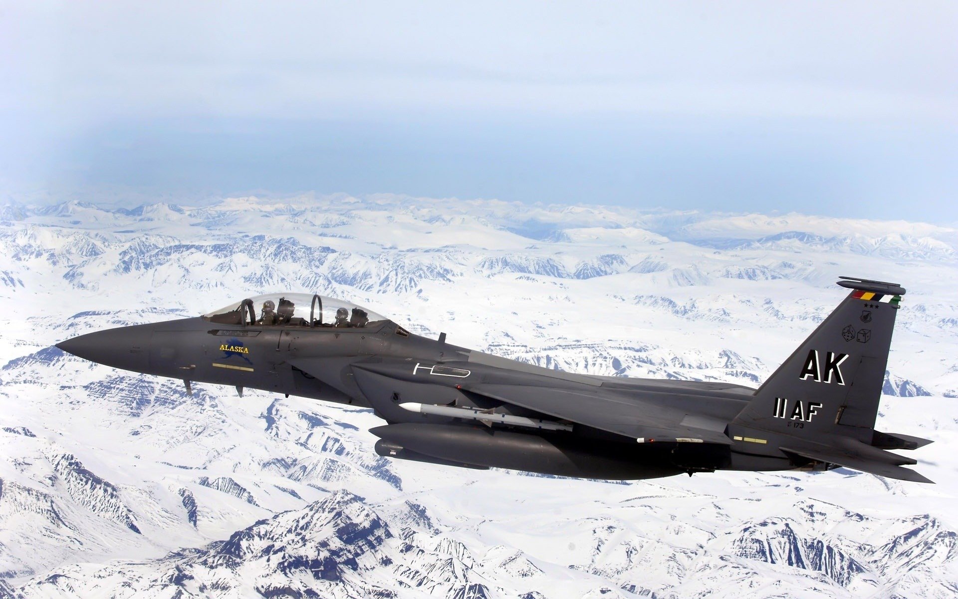 fighter flight height snow-capped mountain