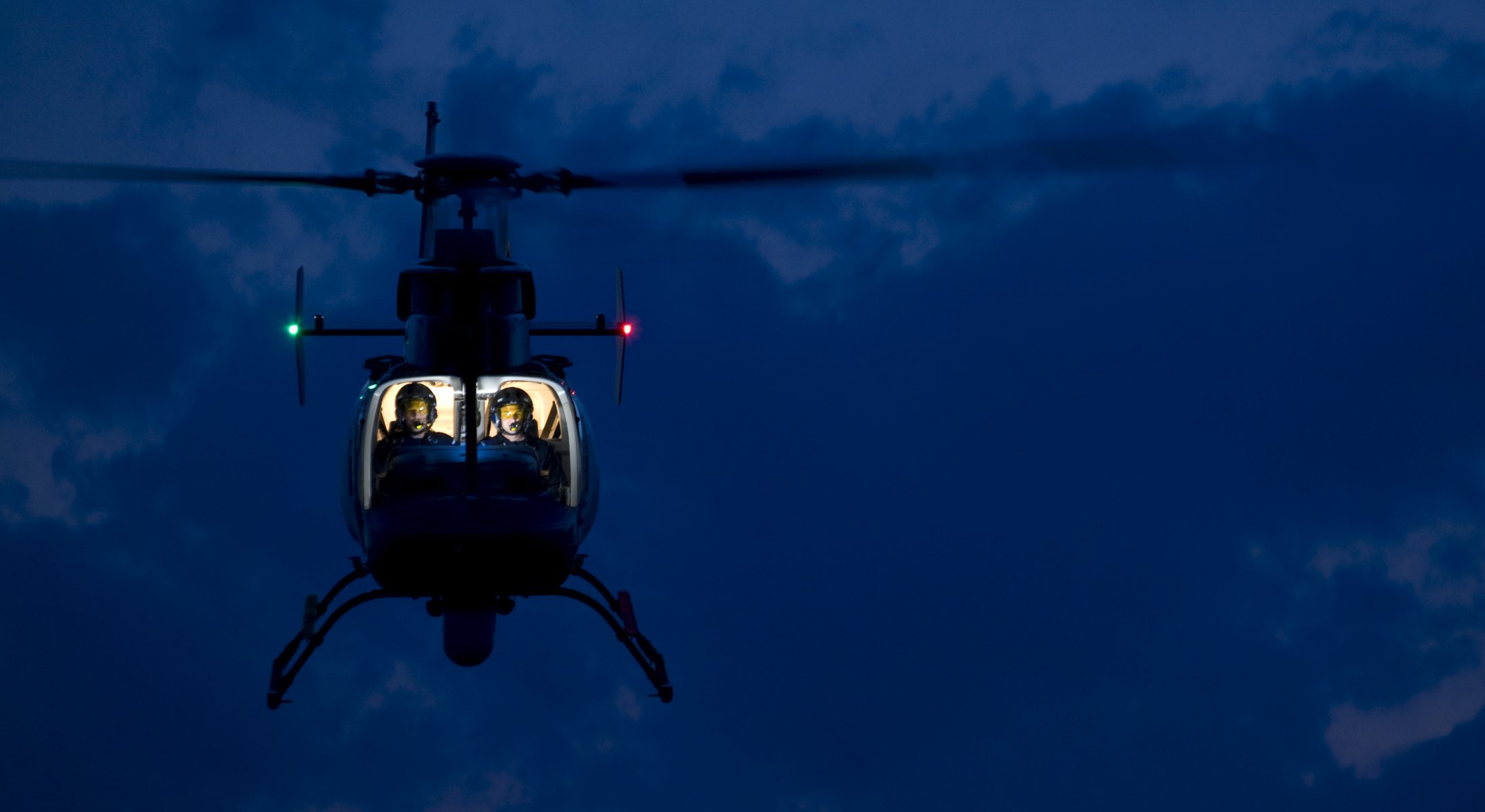 pilot helicopters cabin light